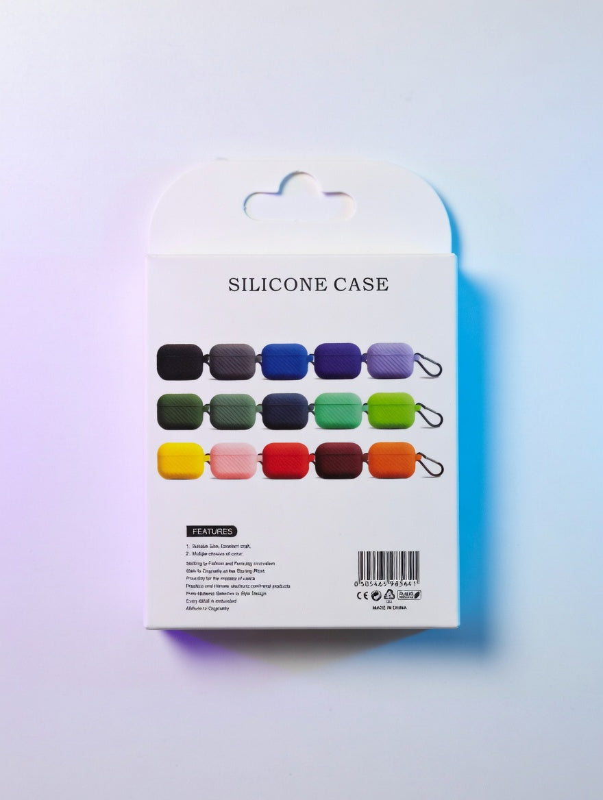 Woven Texture Silicone Case for Wireless Earbuds