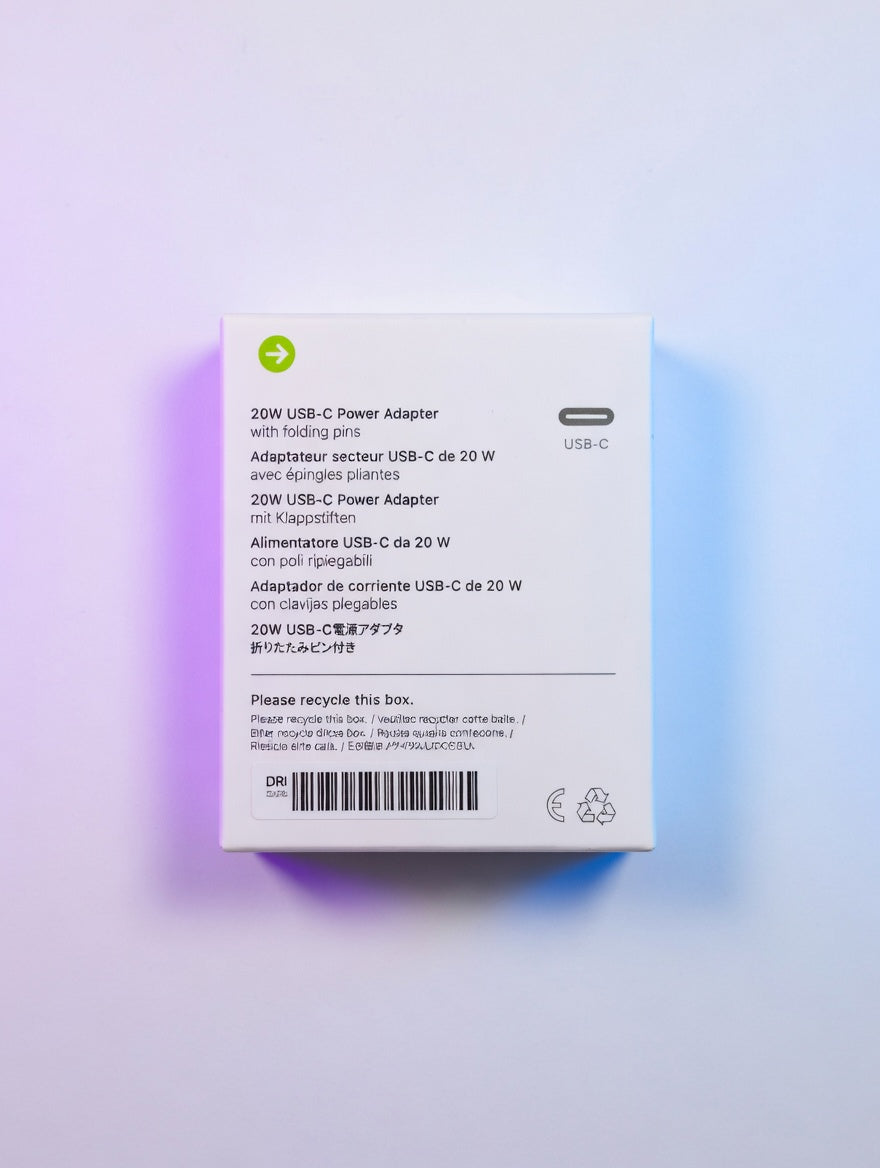 20W USB-C Power Adapter with Folding Pins